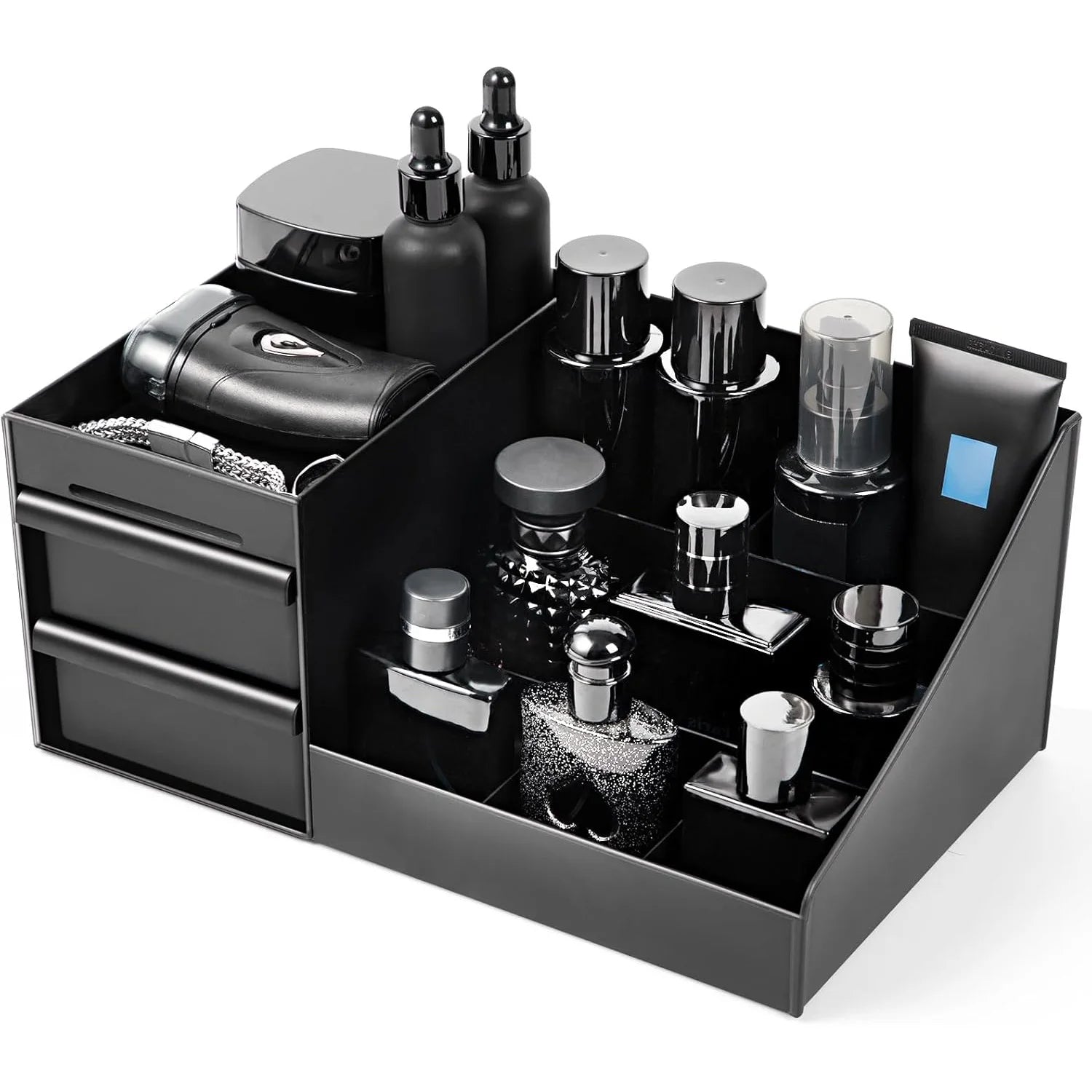 Boîte Rangement Cosmétiques & Parfums Homme Bureau — Organiseur Chambre Cadeau