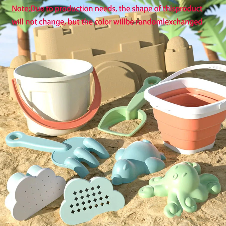 Set de Jouets de Plage Colorés pour Enfants — Seau, Moules & Accessoires Sable