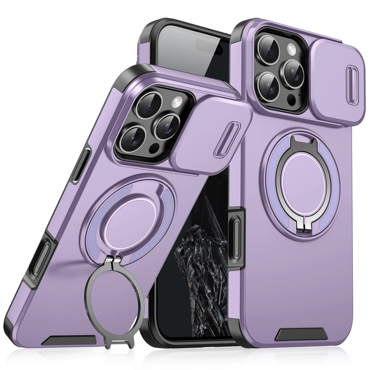 Coque Blindée MagSafe Slide Camera – Compatible iPhone 11 à 17 Pro Max
