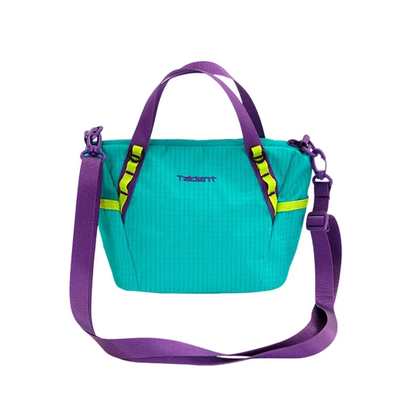 Sac Convertible Nylon Bicolore Léger — Tote Bag Bandoulière Épaule Femme