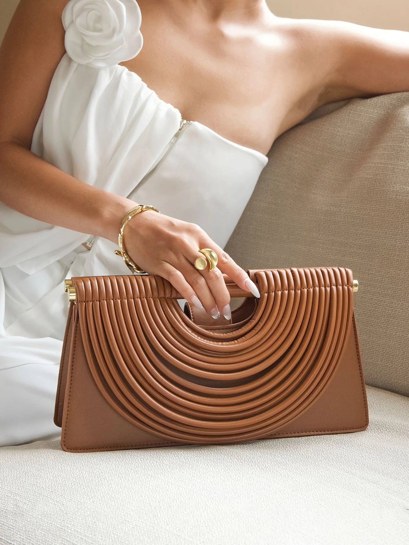 Sac Hobo Tressé Cuir PU — Sac À Main Femme Style Luxe Tendance 2025