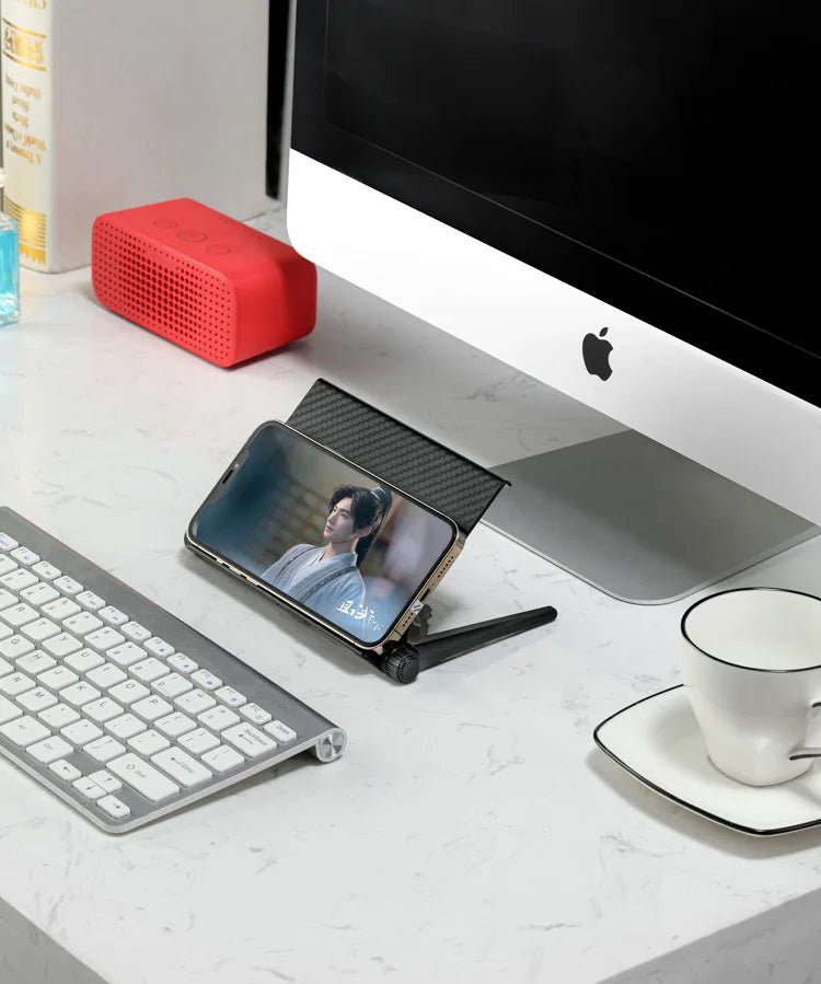 Étagère Ajustable Écran TV Moniteur Bureau — Support Rangement Routeur Accessoires