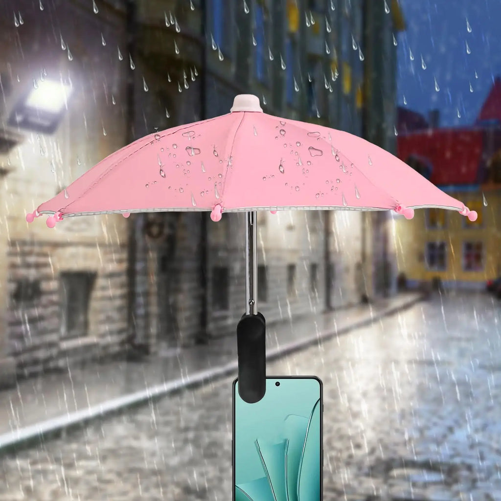 Mini Parasol pour Smartphone avec Clip — Anti-UV & Anti-Reflets