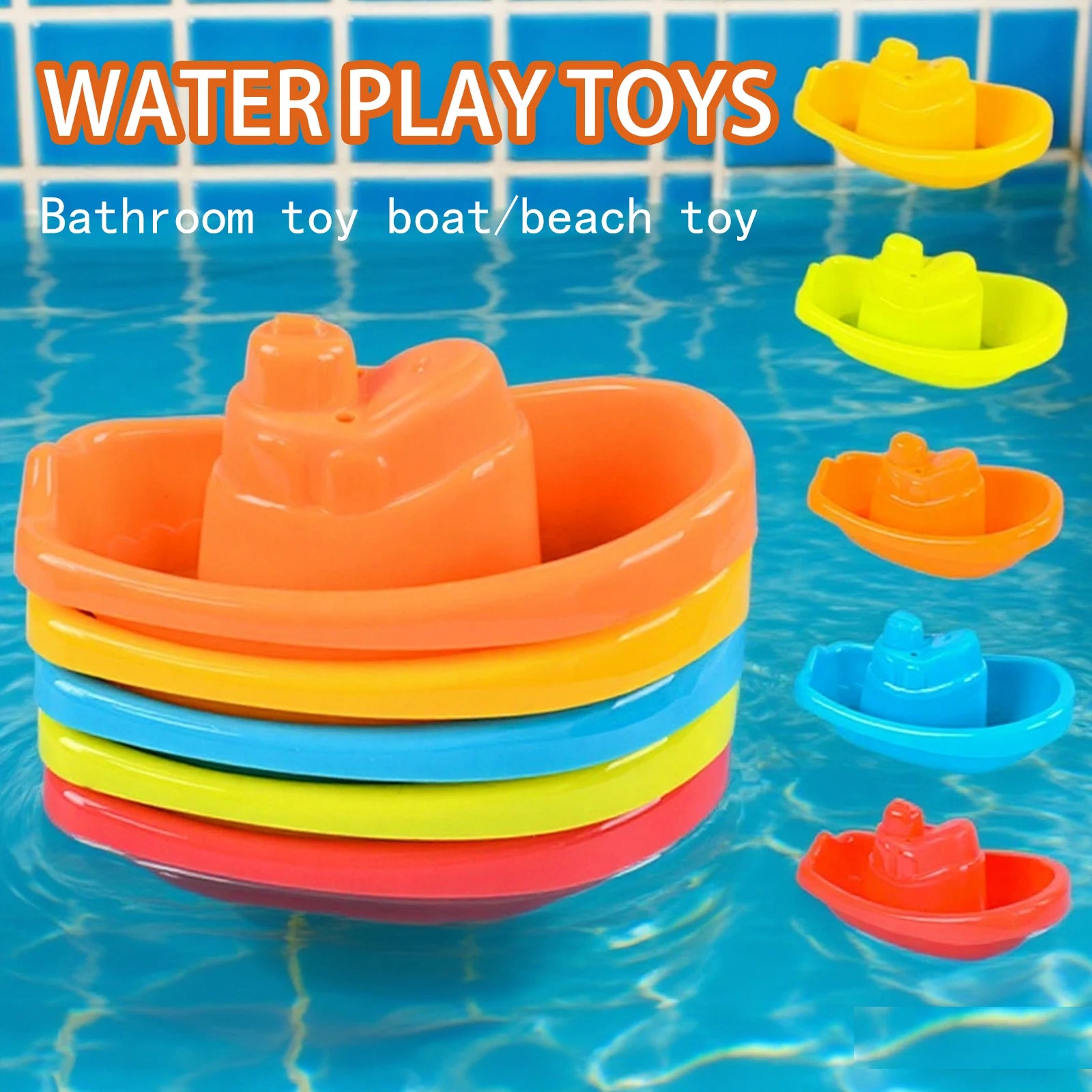 Bateau Flottant Jouet de Bain pour Enfants — Jeux d'Eau Baignoire & Plage