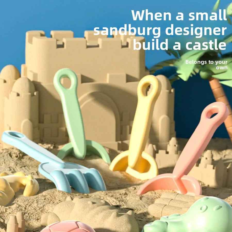 Set de Jouets de Plage Colorés pour Enfants — Seau, Moules & Accessoires Sable