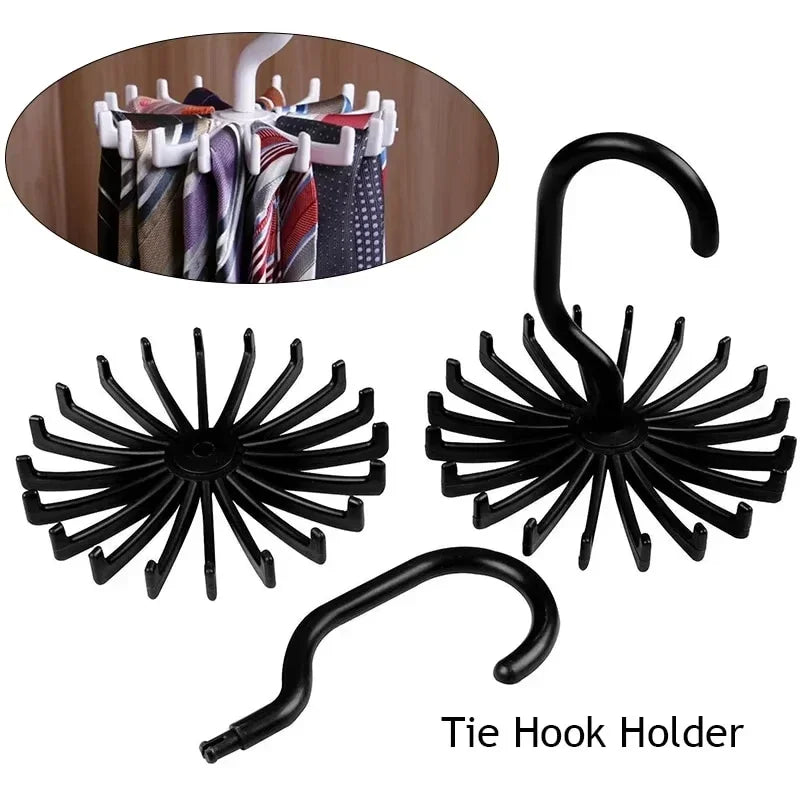 Porte-Cravates Rotatif 360° – Organiseur Cravates, Foulards & Ceintures