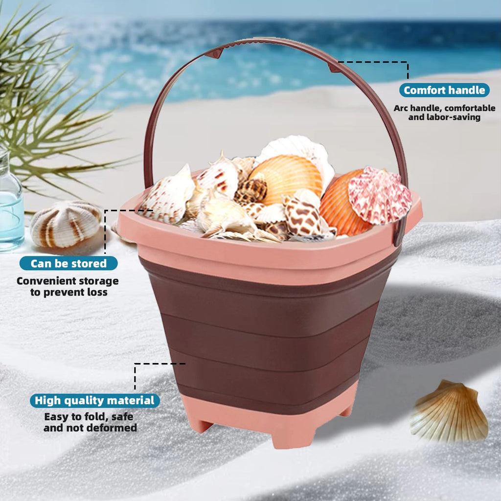 Seau Extensible Multifonction pour Bébé & Enfant — Jouet de Plage & Sable