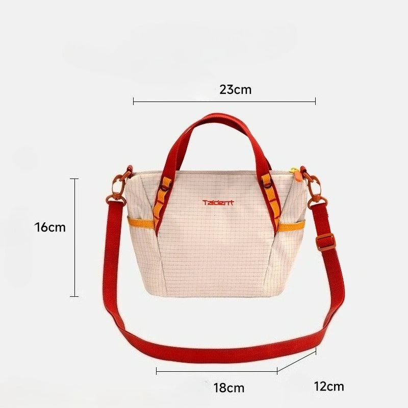 Sac Convertible Nylon Bicolore Léger — Tote Bag Bandoulière Épaule Femme