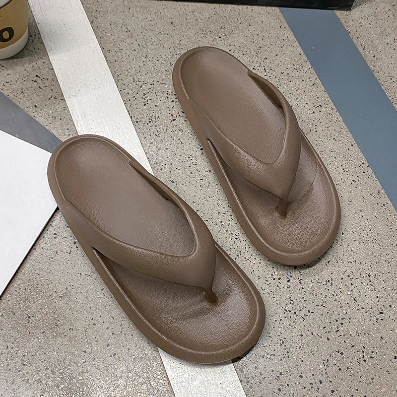 Tongs Semelle Épaisse Couple – Sandales Plage & Salle de Bain Antidérapantes