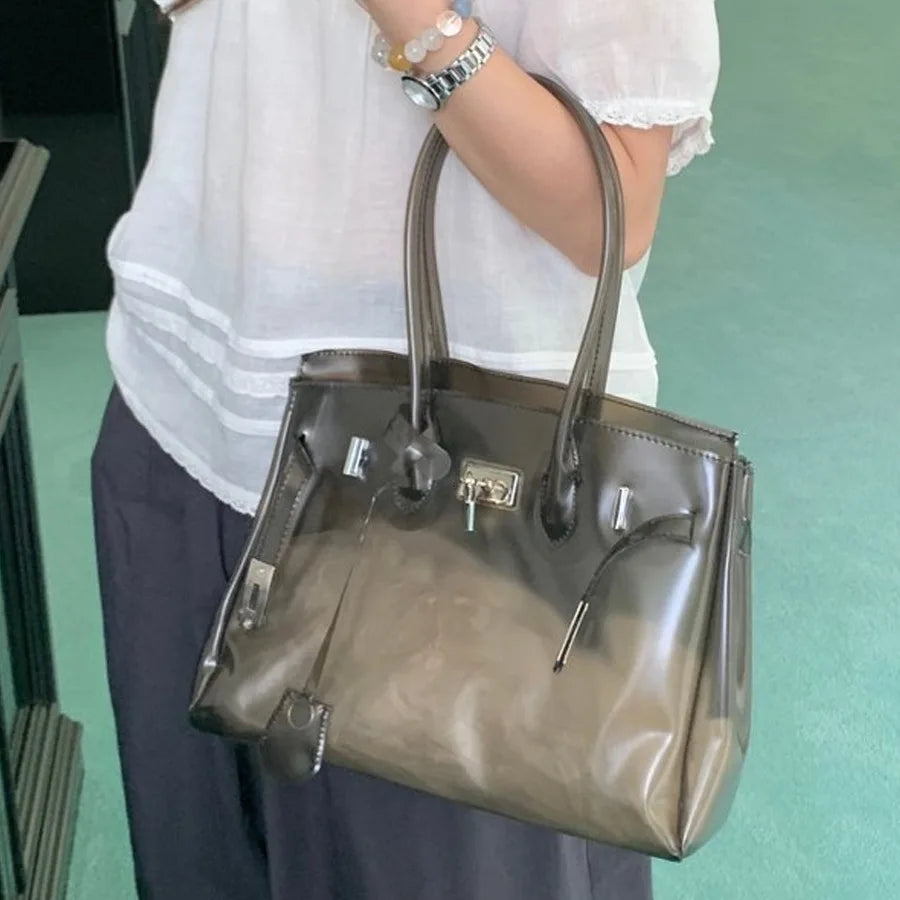 Sac Jelly Y2K — Tote Bag PVC Imperméable Couleurs Bonbon Été 2026