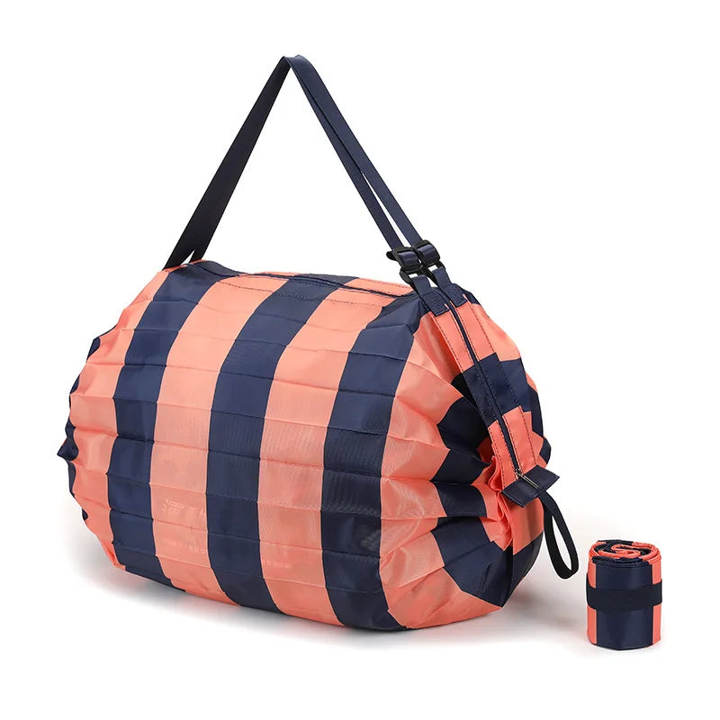 Sac Shopping Pliable Grande Capacité — Tote Bag Nylon Multifonction Plage & Voyage