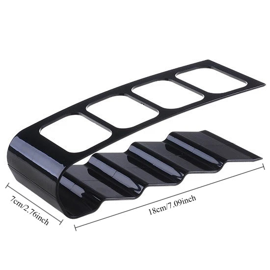 Organiseur Télécommandes 4 Compartiments Bureau — Range-Télécommandes Plastique Multifonction