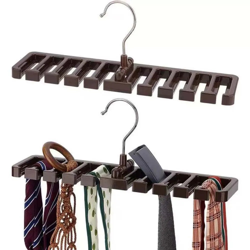 Organiseur Ceintures & Cravates Multifonction Armoire — Cintre Rangement Écharpes Soie