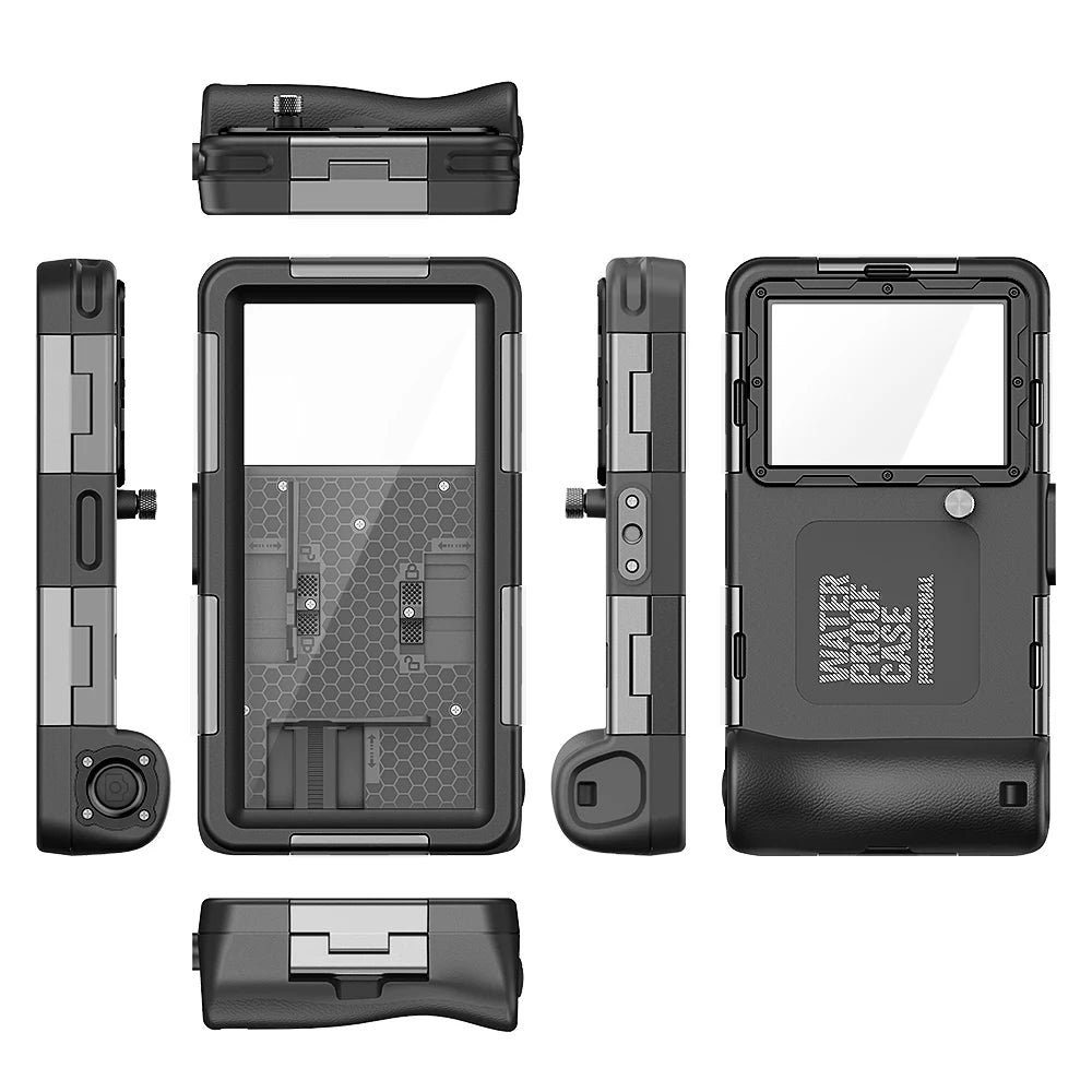 Coque Étanche Shellbox IP68 — 15m/50ft, Anti-Choc, Avec Lanière, Universelle 6,9"
