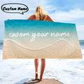 Serviette de Plage Personnalisée avec Prénom — Microfibre Anti-Sable, Cadeau Vacances