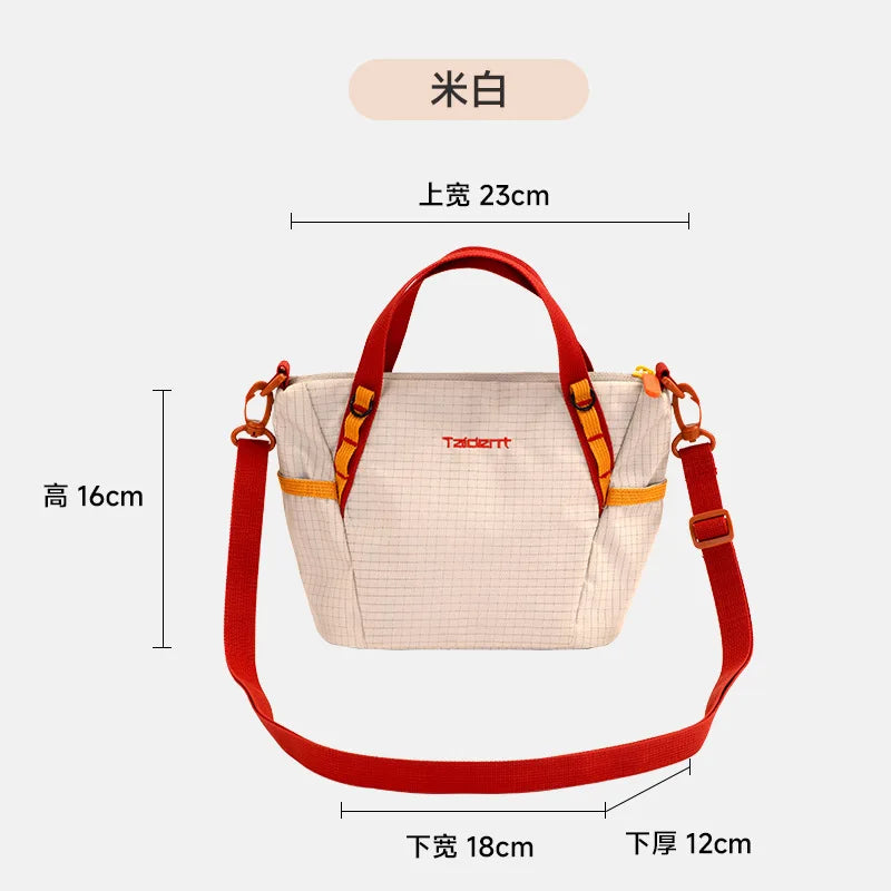 Sac Convertible Nylon Bicolore Léger — Tote Bag Bandoulière Épaule Femme