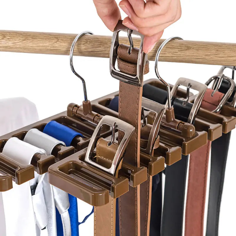 Rack Suspendu Multifonction – Rangement Ceintures, Cravates & Écharpes