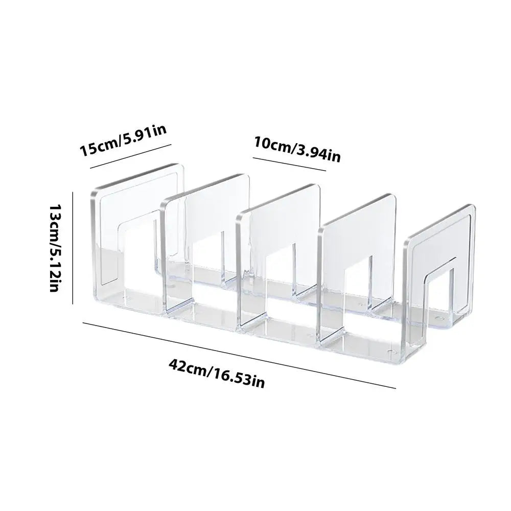Rack Acrylique 4 Fentes Sacs À Main Placard Transparent — Organiseur Pochettes Dressing