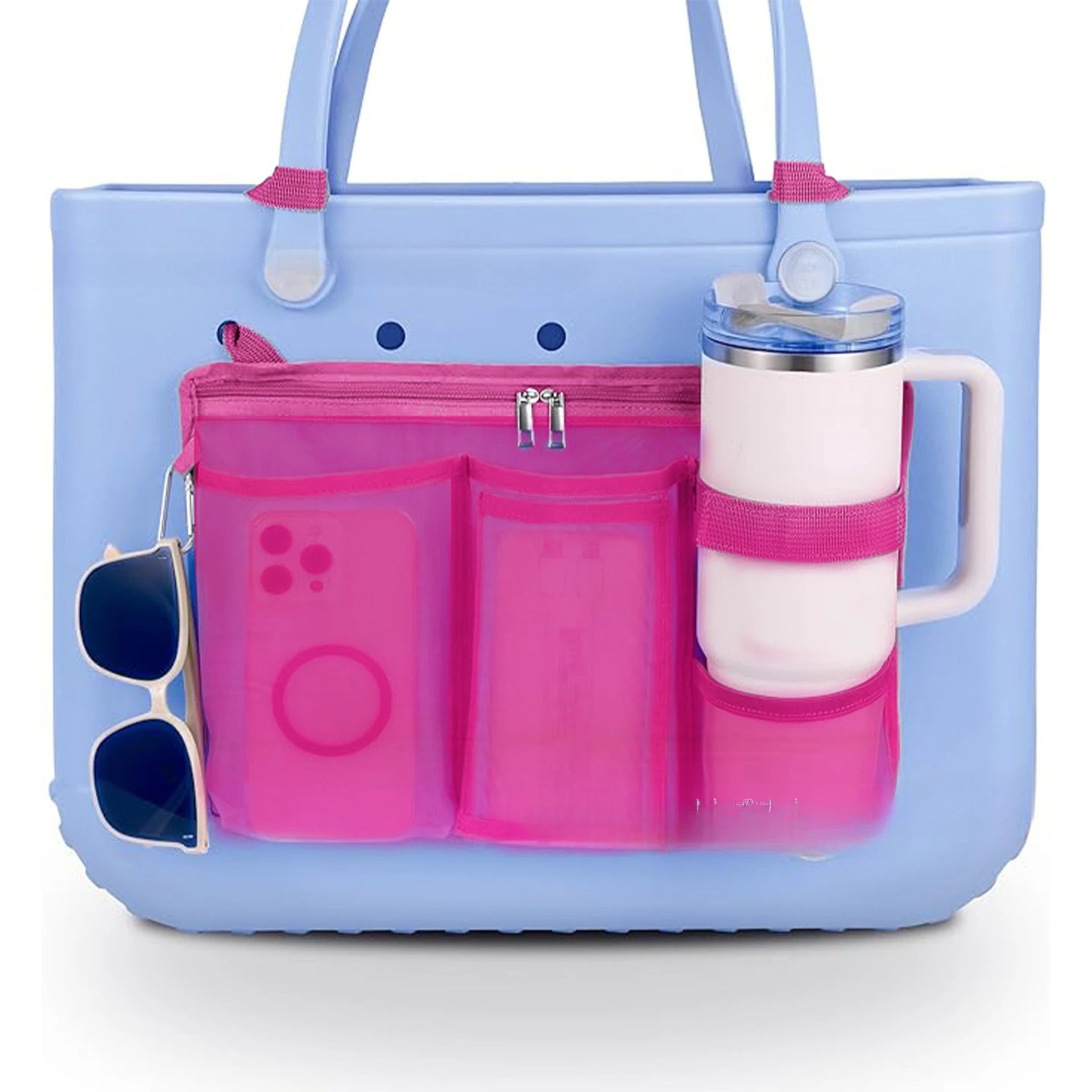 Organiseur Filet Universel pour Grand Sac — Insert de Rangement Plage, Voyage & Sac à Langer