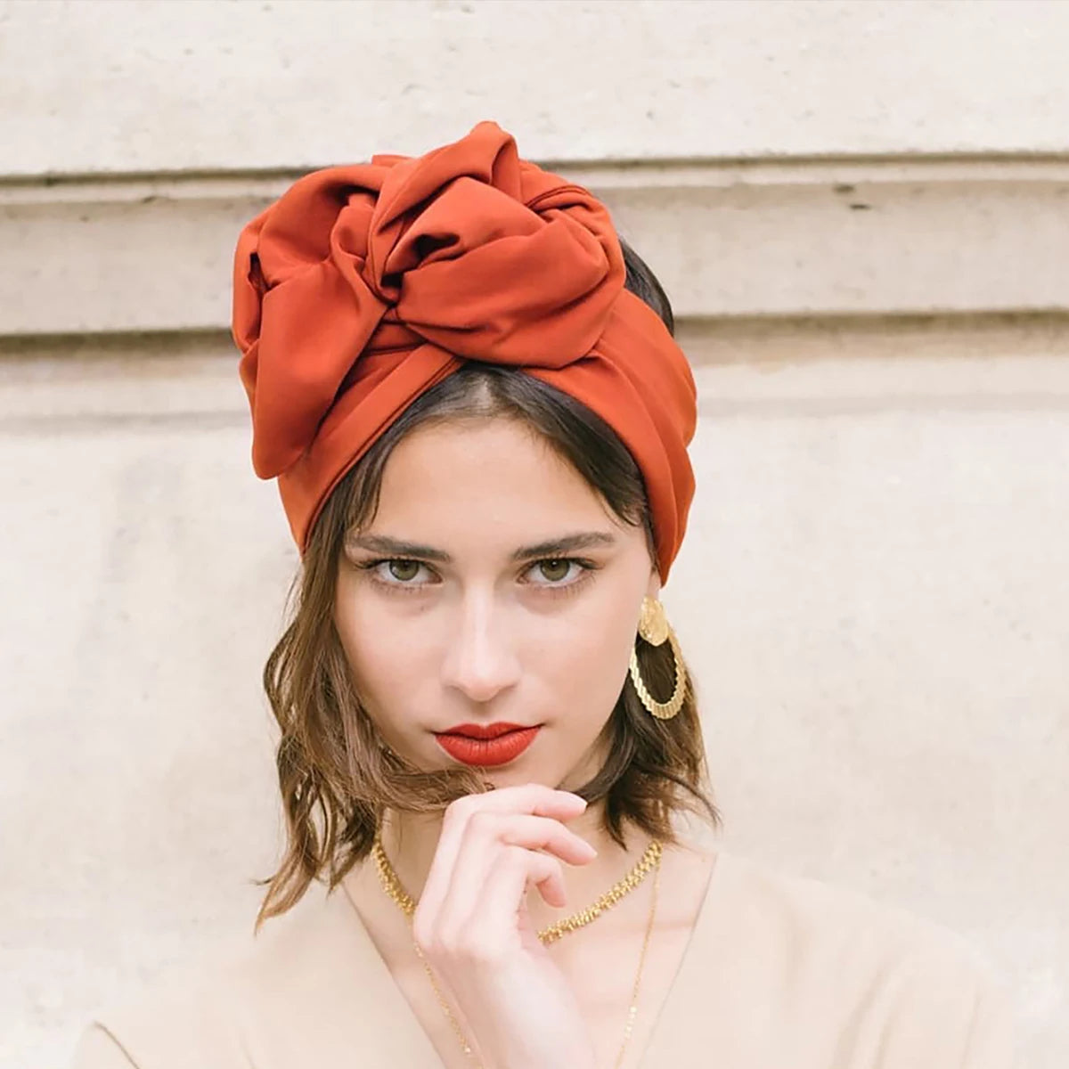 Turban Vintage Style Français — Bandana Headband Femme