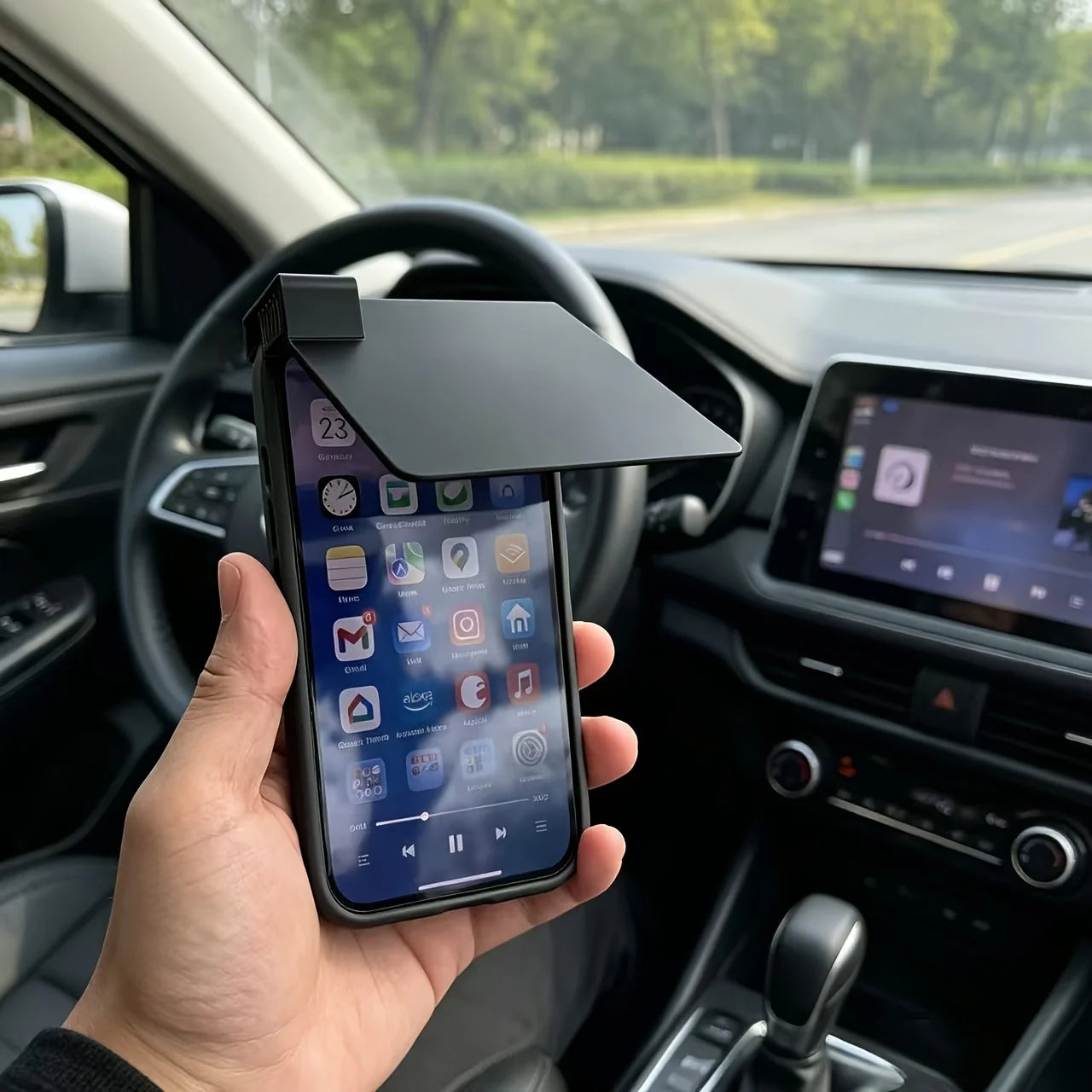 Pare-Soleil pour Téléphone — Écran Lisible en Plein Soleil, Anti-Reflets