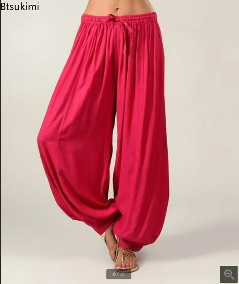 Pantalon Large Harem Casual — Jogging Femme Grande Taille 5XL