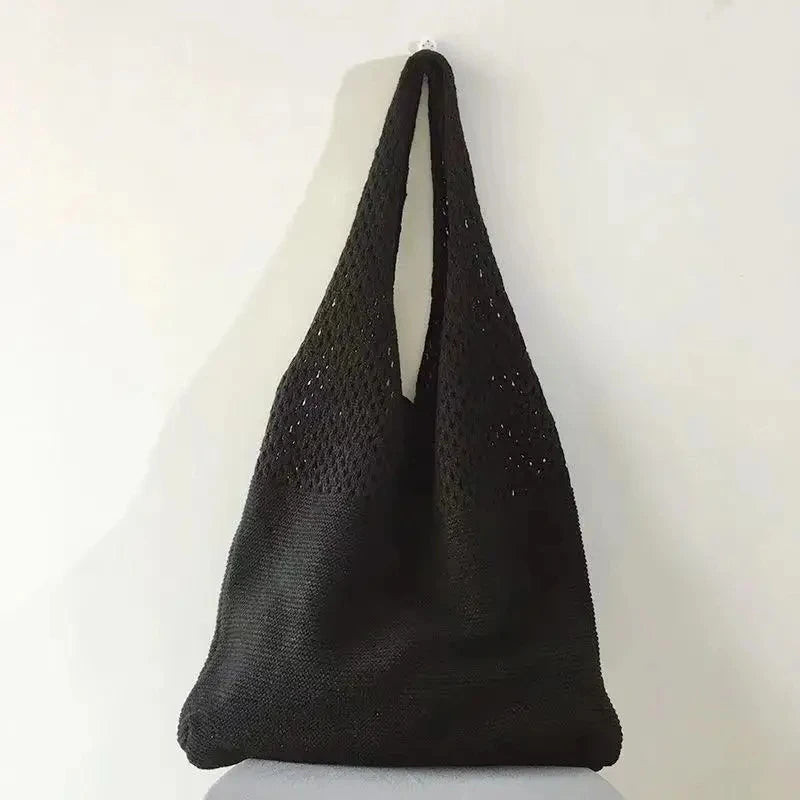 Sac Tressé de Plage Grande Capacité — Cabas Femme Été