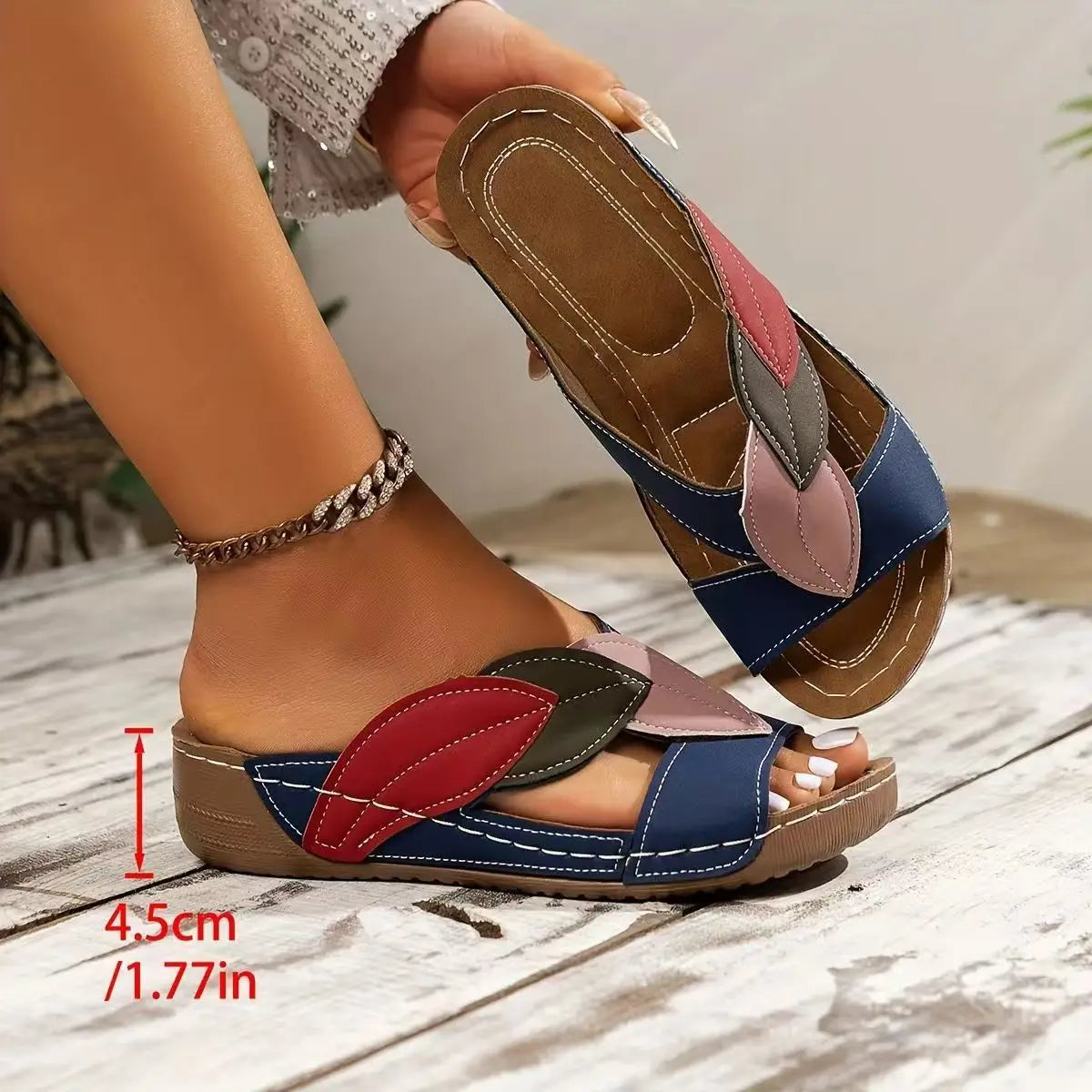 Sandales Cuir Femme Été 2025 — Légères & Antidérapantes Confort