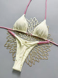 Micro Bikini Push-Up Brésilien 2026 — Thong Solid Femme