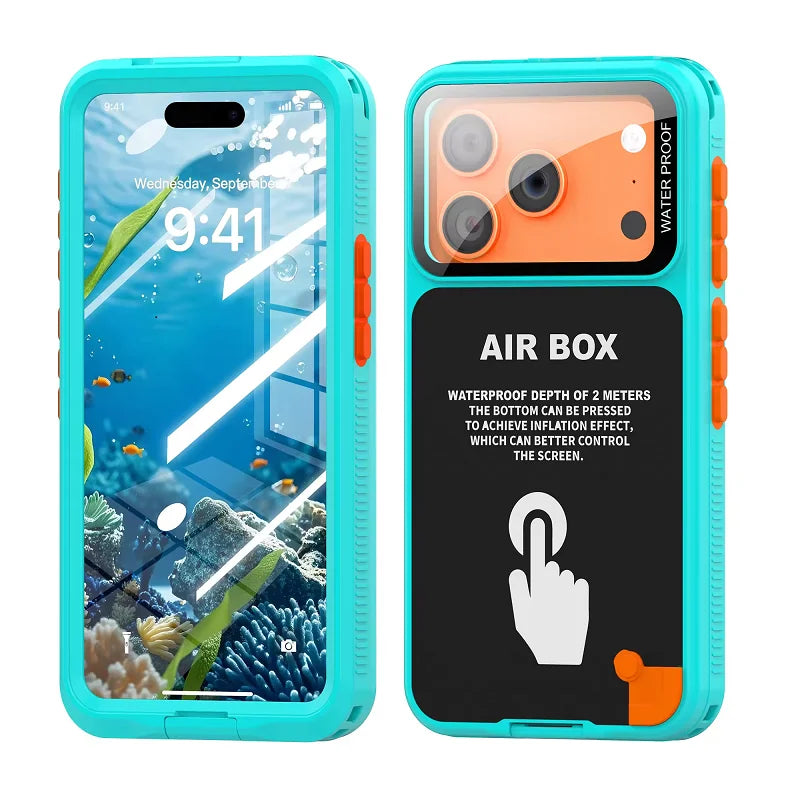 Coque Étanche IP68 avec Fenêtre Photo — Tactile Sous l’Eau, iPhone XS à 17 Pro Max