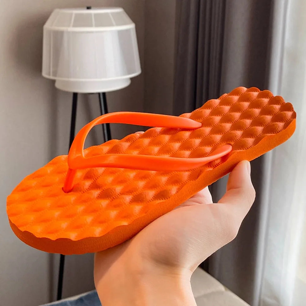 Tongs Plates Massage Lingge Femme – Sandales EVA Plage Multicolore