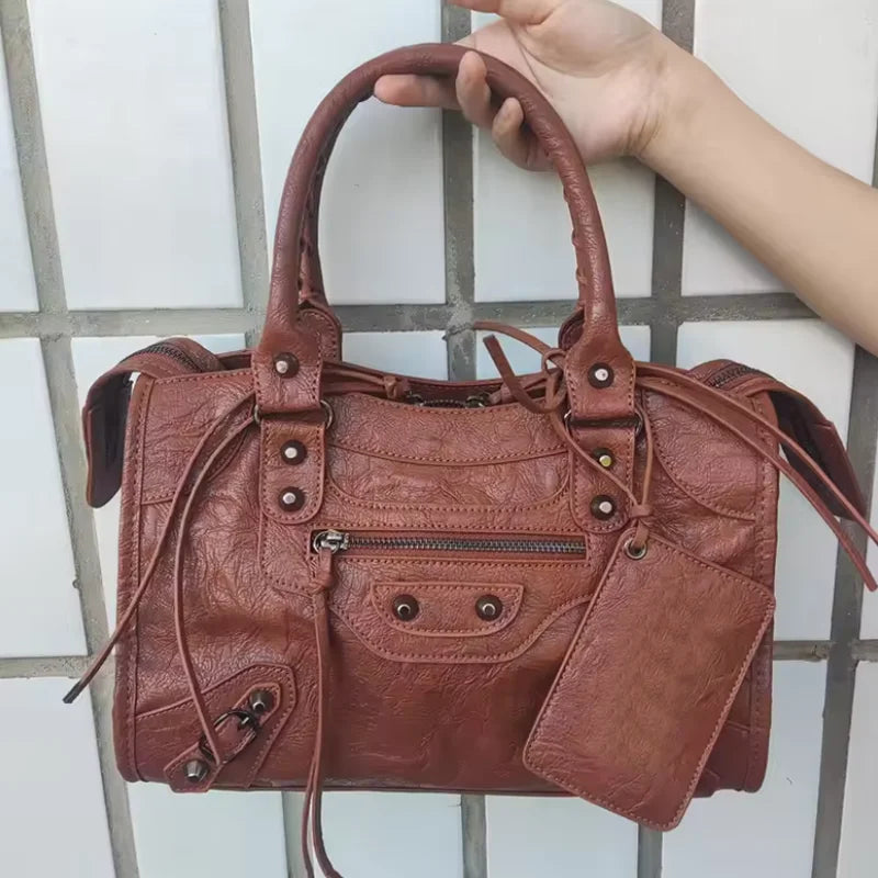 Sac À Main Grande Capacité 2026 — Sac Bandoulière & Hobo Femme Style Moto
