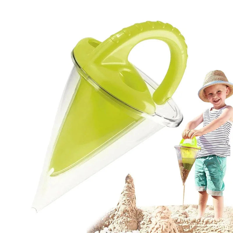 Entonnoir de Sable pour Enfants — Jeu de Plage Créatif en Famille