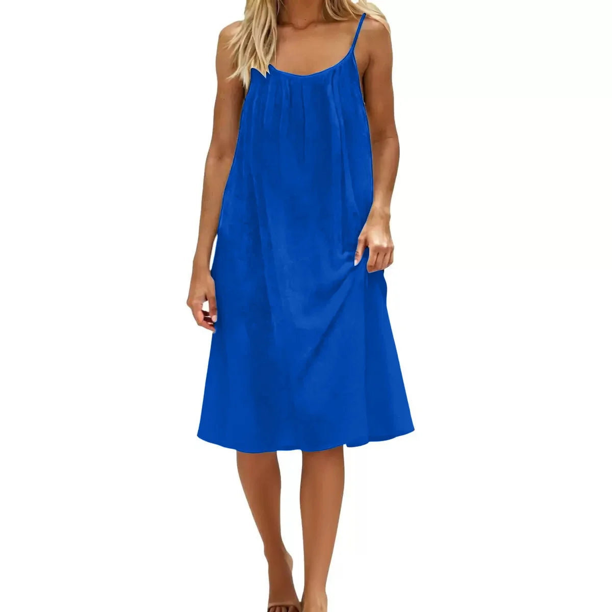 Robe Courte Dos Nu pour Femme — Mini Robe de Plage Casual Été