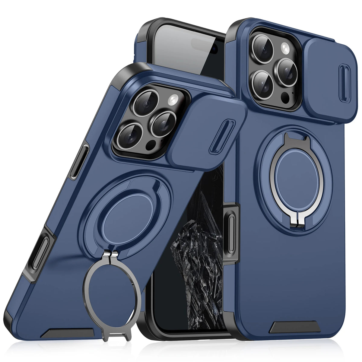 Coque Blindée MagSafe Slide Camera – Compatible iPhone 11 à 17 Pro Max