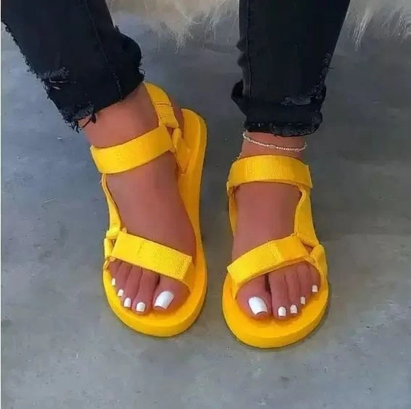 Sandales Plates Femme Été — Sport Casual Antidérapantes Plage