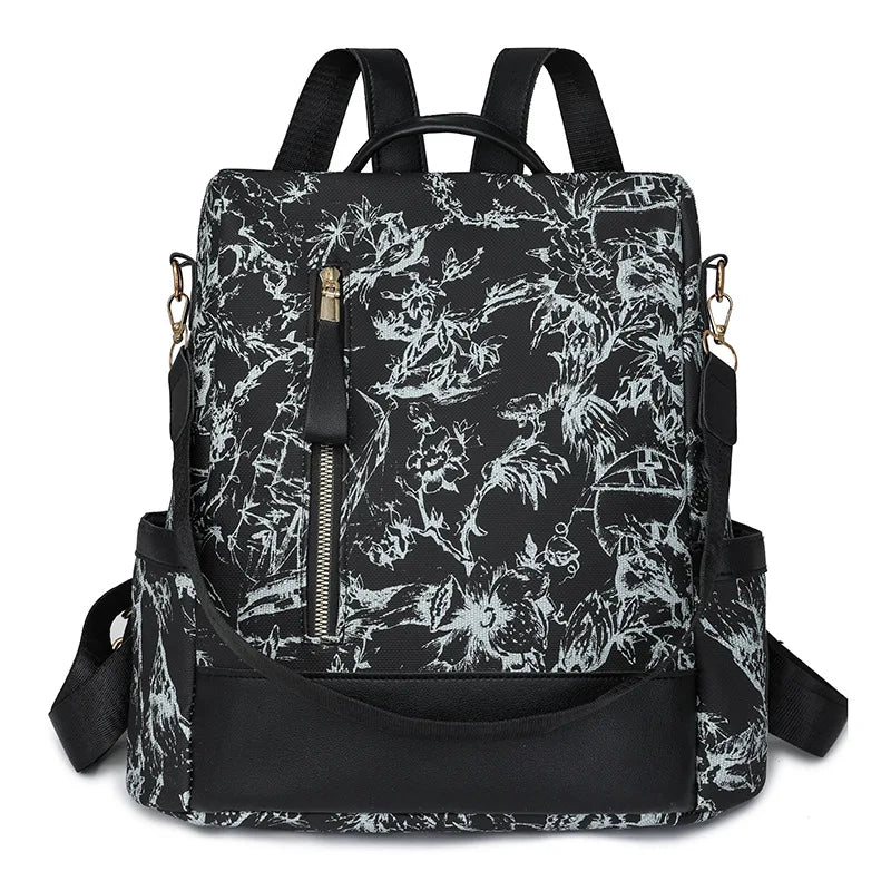 Sac à Dos Tendance Femme — Grande Capacité Cuir PU Style Rétro