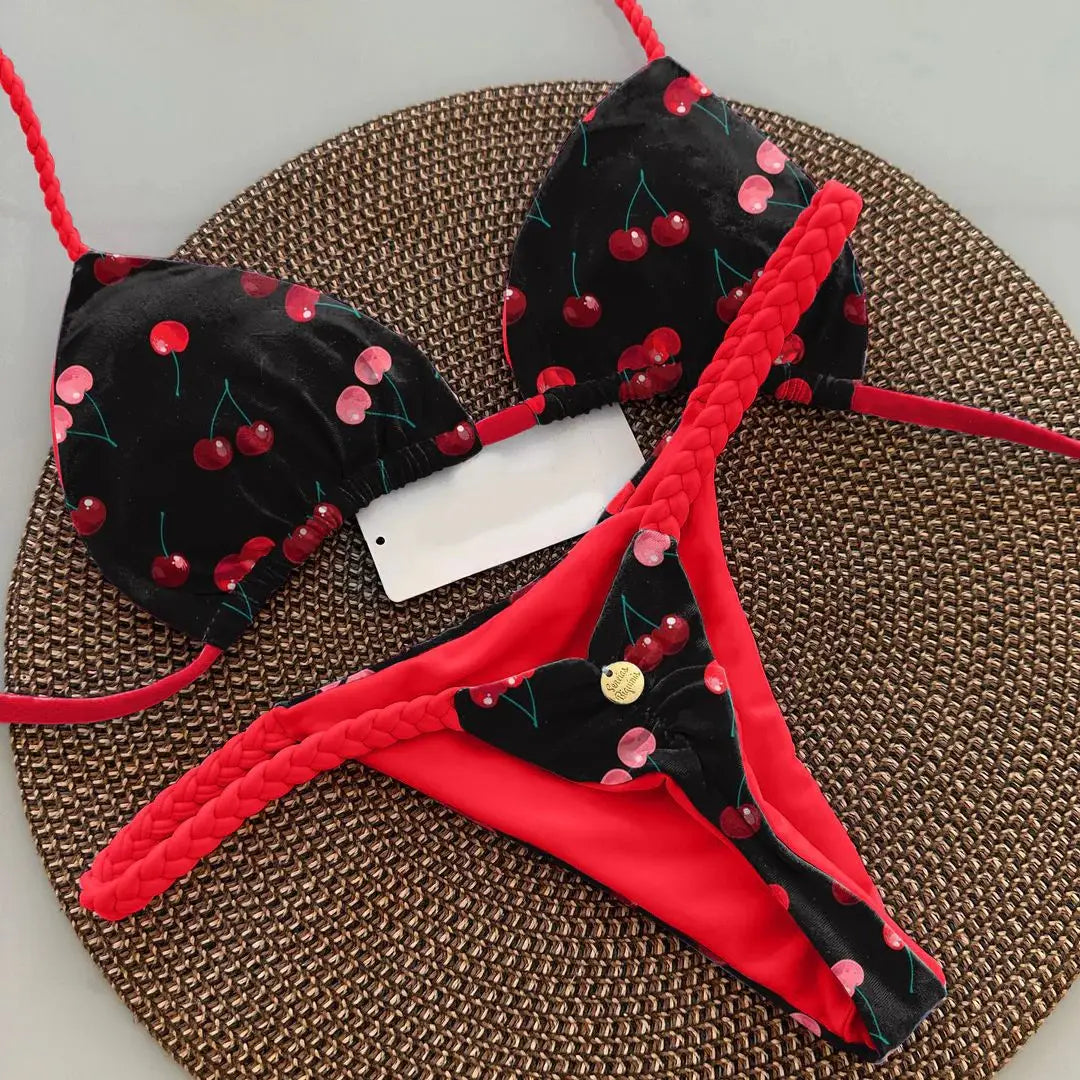 Bikini Femme Imprimé — Bas G-String & Plage