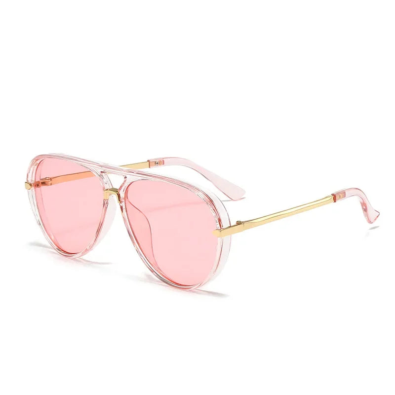Lunettes de Soleil Ovales Style Vintage — Monture Alliage, Verres Gradient UV400, 6 Coloris