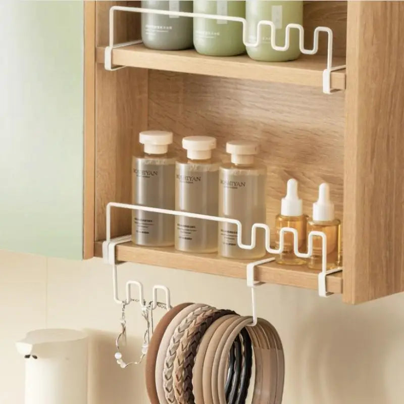 Organiseur Suspendu pour Armoire – Rangement Salle de Bain Sans Perceuse