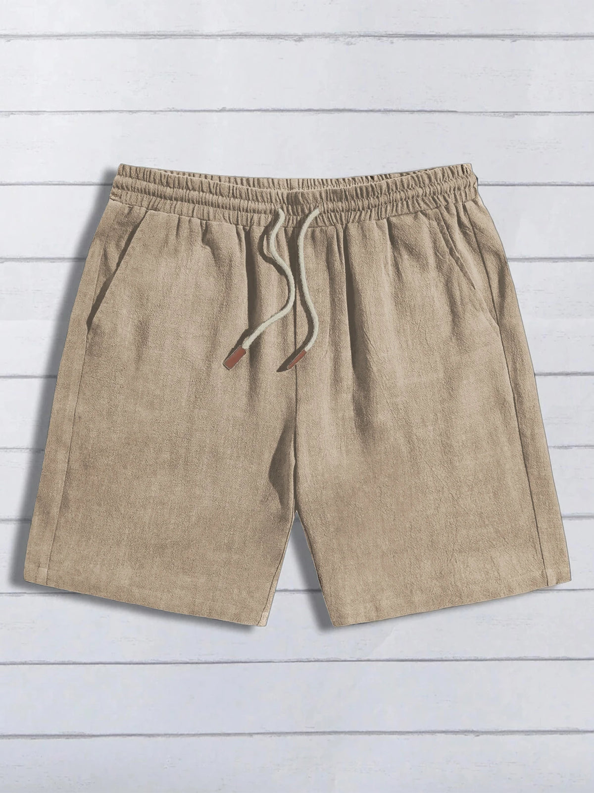 Short en Lin pour Homme – Coupe Ample, Style Casual, Respirant
