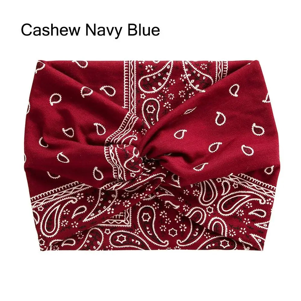 Bandeau Cheveux Torsadé Extra Large — Style Boho, 28 Coloris