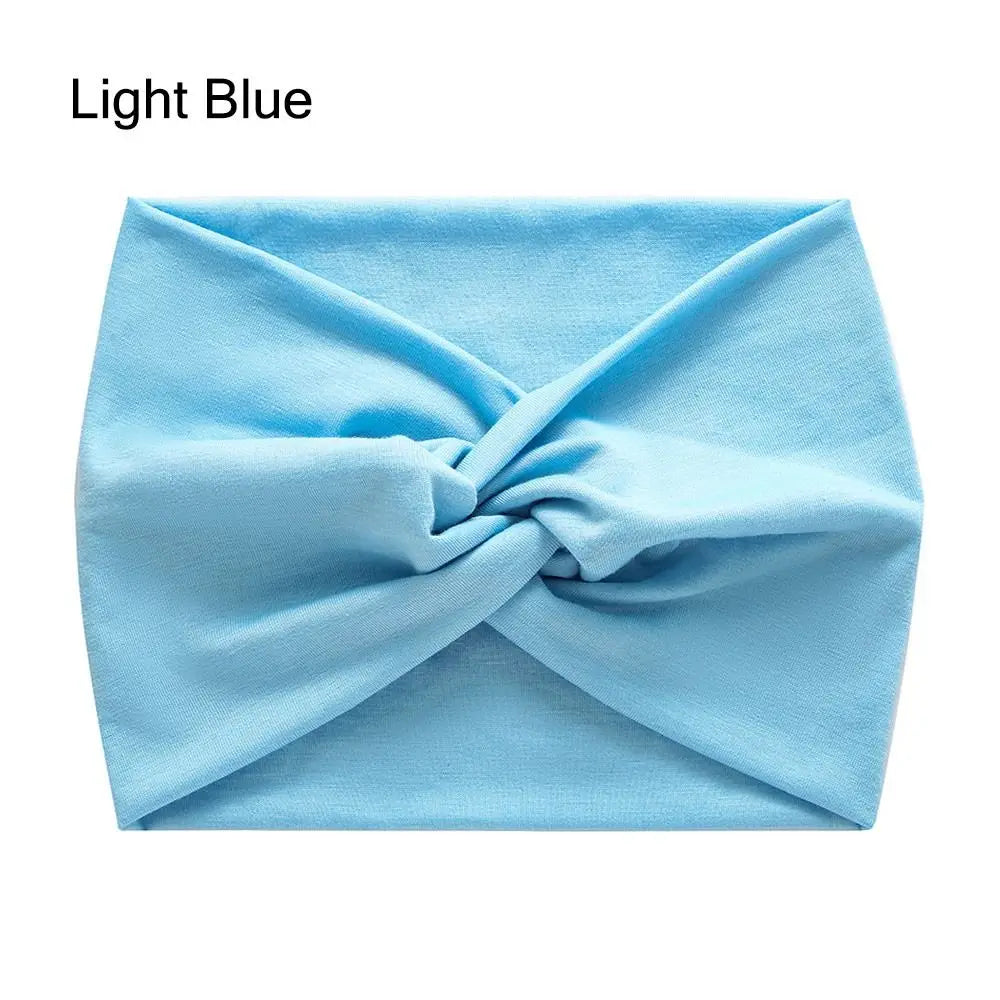 Bandeau Cheveux Torsadé Extra Large — Style Boho, 28 Coloris
