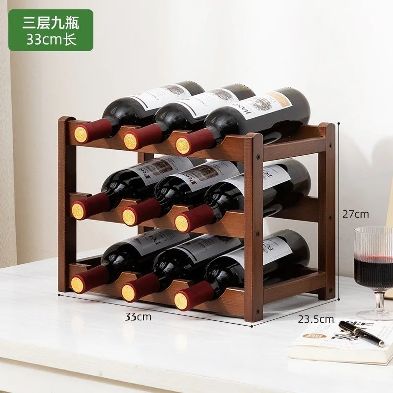 Casier à Vin en Bambou – Présentoir Bouteilles Design à Assembler
