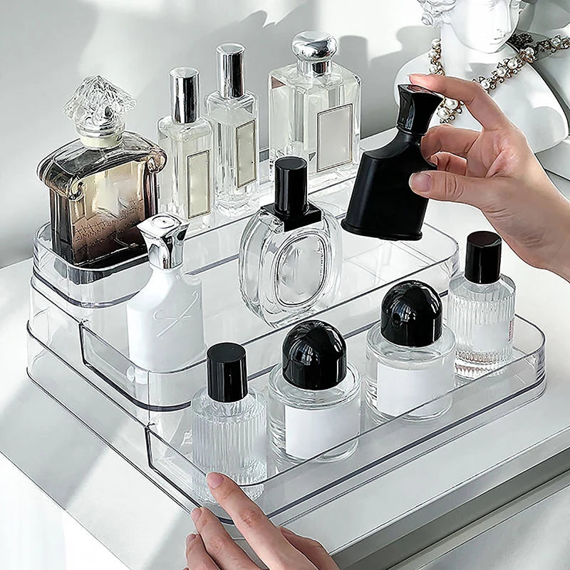 Étagère 3 Niveaux en PET – Organiseur Parfums, Cosmétiques & Épices