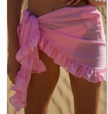 Jupe de Plage Paréo à Volants – Sarong Femme Taille Unique
