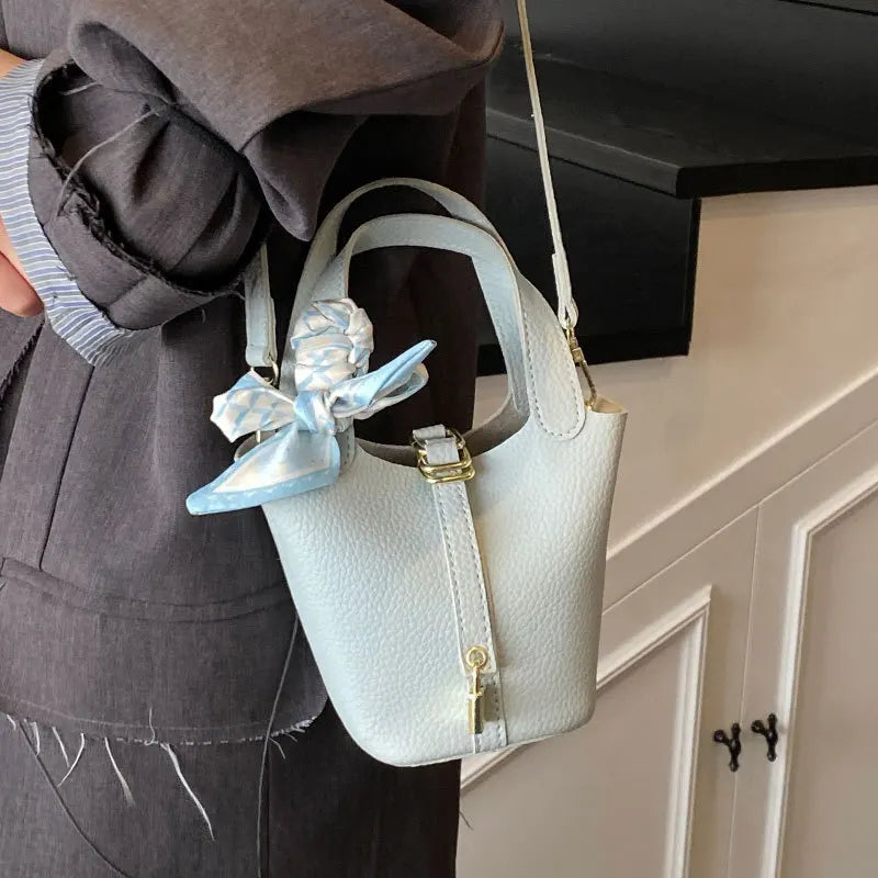 Sac Seau Texturé Litchi — Sac À Main Femme Élégant Style Minimaliste 2026