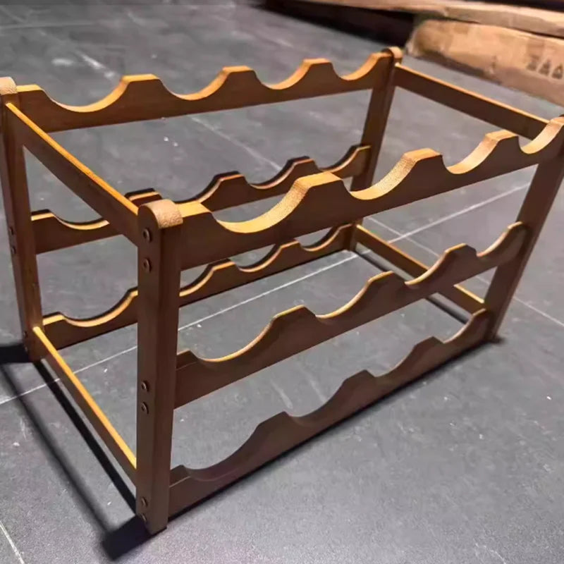 Casier à Vin en Bambou – Présentoir Bouteilles Design à Assembler
