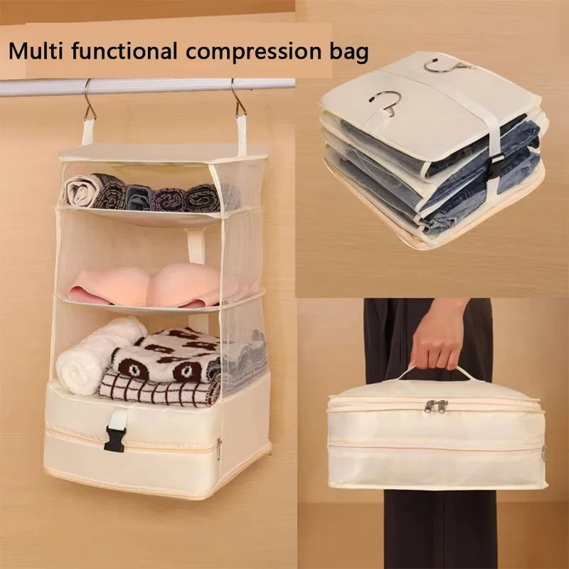 Organiseur Suspendu Multifonction Armoire — Rangement Vêtements Sous-Vêtements Chaussettes