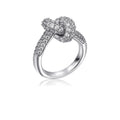 Bague Nœud Zircon en Acier Inoxydable Plaqué Or 18K — Bijou Femme, 4 Coloris, Tailles 6-8